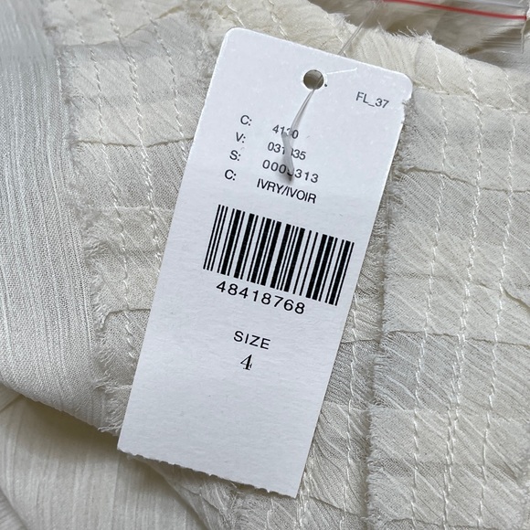 NWT Feather Bone Anthropologie Feuille Embroidered Size 4 Tunic Dress - Picture 6 of 11